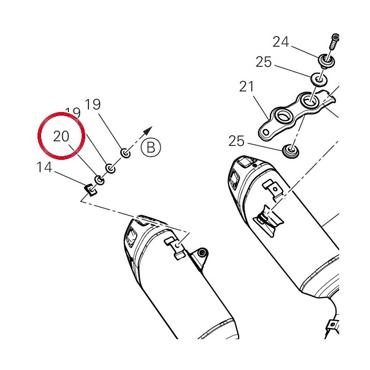 Entretoise 71614251A — réf. 71614251A | Ducati Store