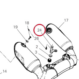Support droit terminal — réf. 57611071AB | Ducati Store