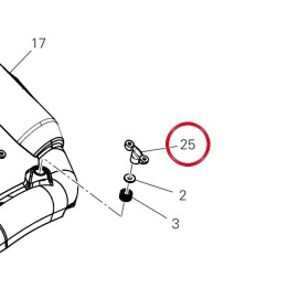 Support gauche terminal — réf. 57611081AB | Ducati Store