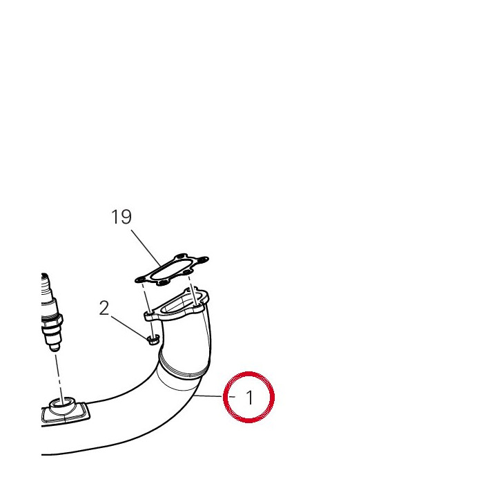 Tuyau échappement — réf. 57015432A | Ducati Store