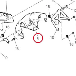 Pare-Chaleur tuyau — réf. 4601R561A | Ducati Store