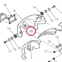 Reflechissant la chaleur — réf. 4601A191A | Ducati Store