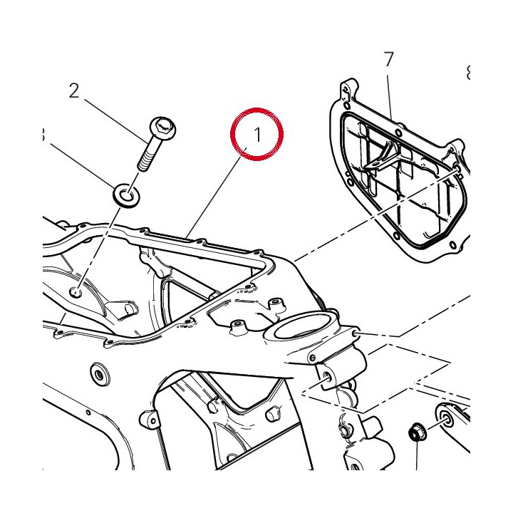 Cadre 47112291CA — réf. 47112292CA | Ducati Store