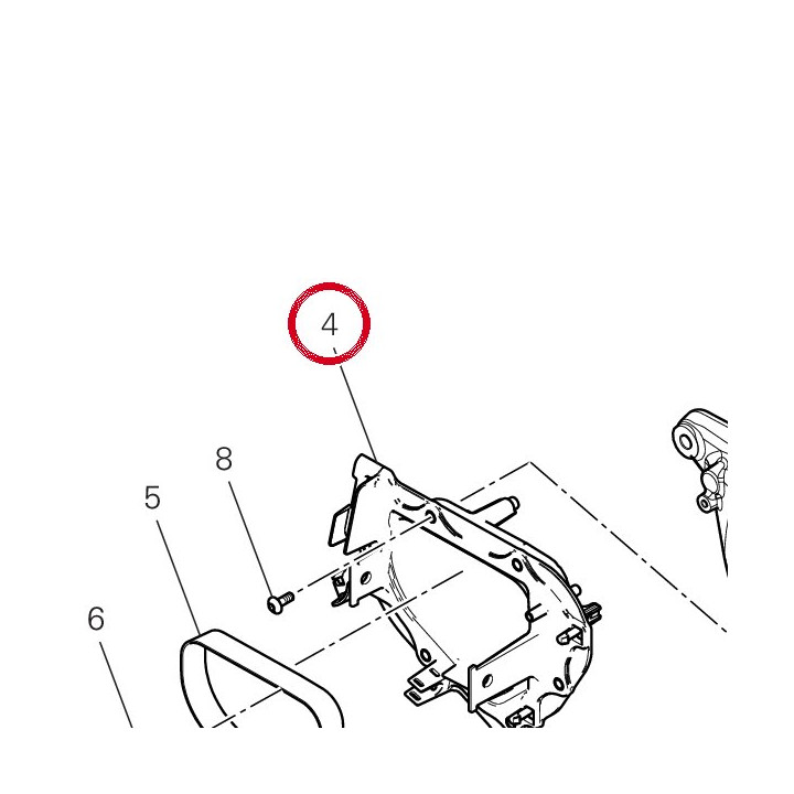 Support Cadre/Moteur droit — réf. 8291S002A | Ducati Store