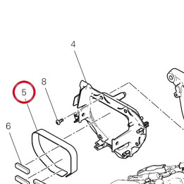Tampon droit 86614121A — réf. 86614121A | Ducati Store