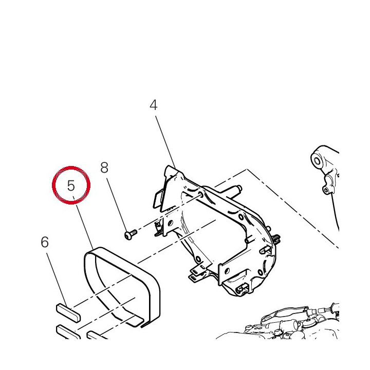 Tampon droit 86614121A — réf. 86614121A | Ducati Store