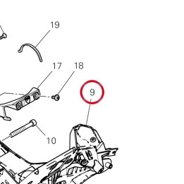 Support feu avant 8291S351A — réf. 8291S351A | Ducati Store