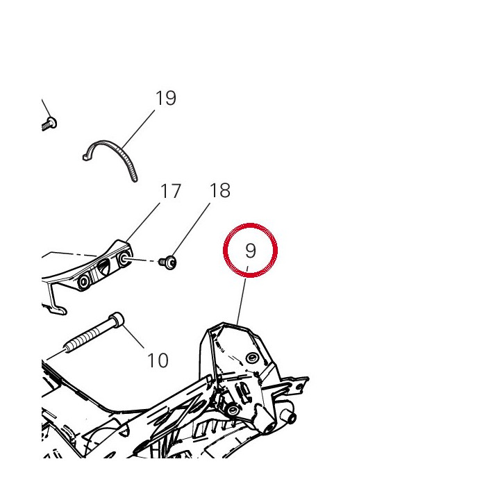 Support feu avant 8291S351A — réf. 8291S351A | Ducati Store