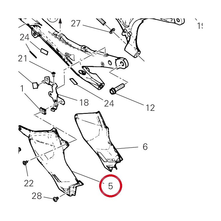 Couvercle droit culasse — réf. 4601S441A | Ducati Store