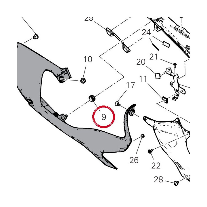 Caoutchouc 86612781A — réf. 86612781A | Ducati Store