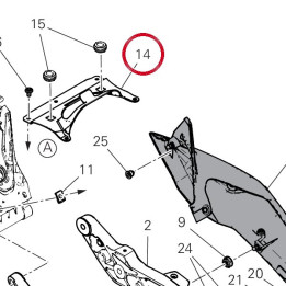 Plaque supérieure — réf. 8301P481BA | Ducati Store