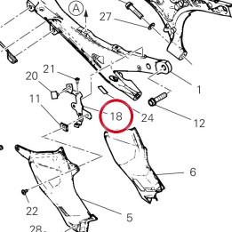 Bride arrière droite — réf. 8301P981AA | Ducati Store