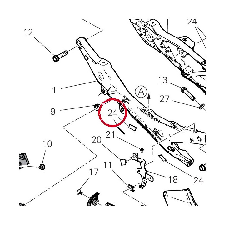 Tampon caoutchouc 86611821A — réf. 86611821A | Ducati Store