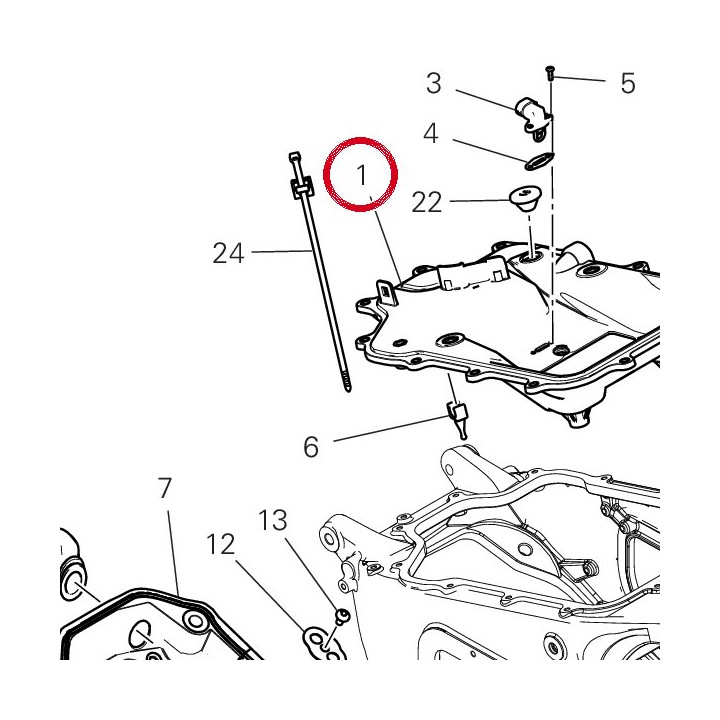Airbox upper cover 2102 — réf. 24718022A | Ducati Store