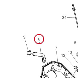 Tuyau Blow-By 87611571A — réf. 87611571A | Ducati Store