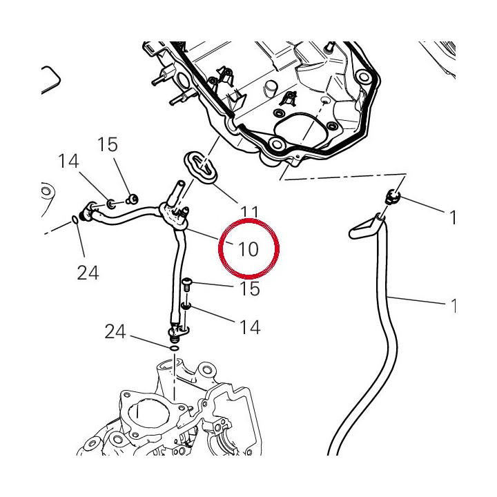 Assieme giro tubi bypass — réf. 59024181A | Ducati Store