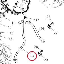 Tuyau drainage airbox — réf. 59019622A | Ducati Store