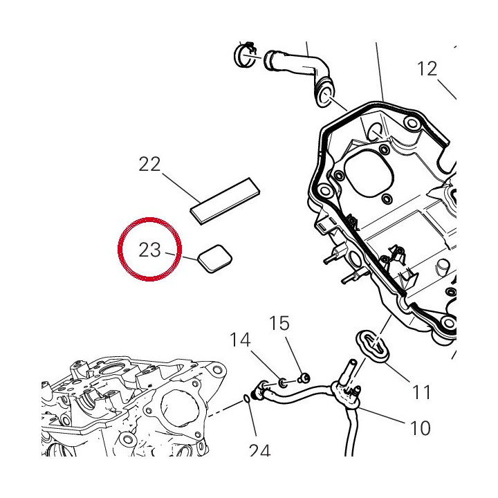 Tampon 86614701A — réf. 86614701A | Ducati Store