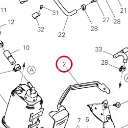 Bride fixation carbon — réf. 86614231A | Ducati Store