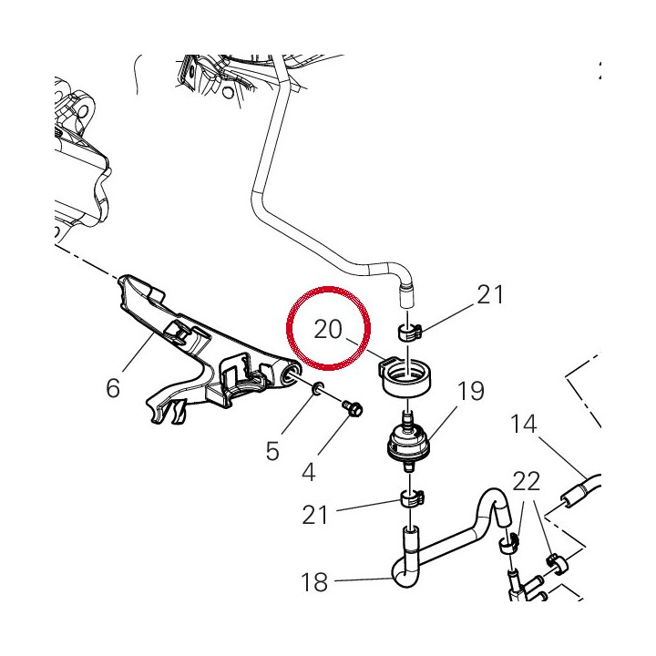 Safety valve holder — réf. 8291R201A | Ducati Store