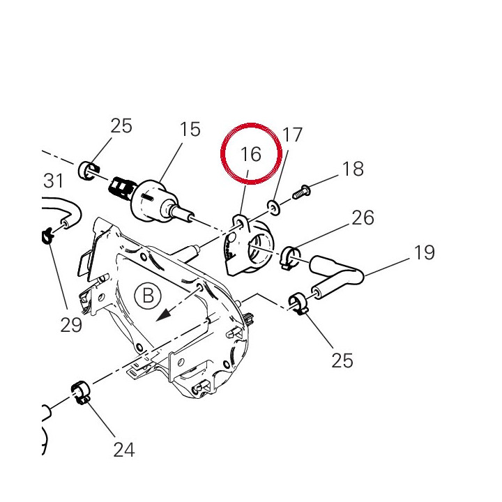 Support soupape vidange — réf. 86614083A | Ducati Store