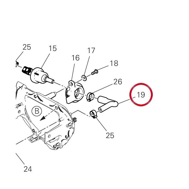 Tuyau soupape vidange — réf. 93512752A | Ducati Store