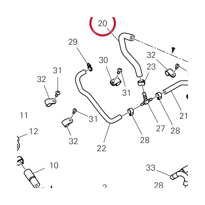 Tuyau soupape 93512762A — réf. 93512762A | Ducati Store