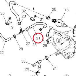 Tuyau culasse horizontale — réf. 93512741A | Ducati Store