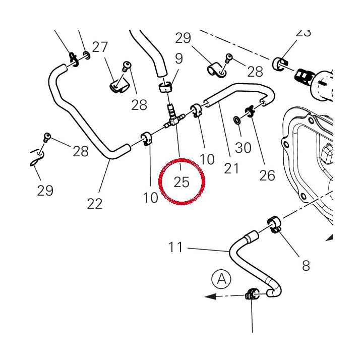 Raccord à trois voies — réf. 81441041A | Ducati Store