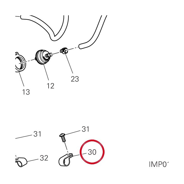 Passe-Cable 75841231A — réf. 75841231A | Ducati Store