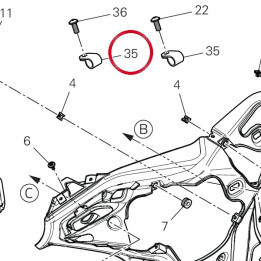 Passe-Cable 75841241A — réf. 75841241A | Ducati Store