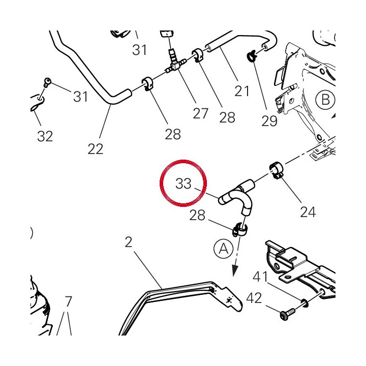 Tuyau 93512831A — réf. 93512831A | Ducati Store