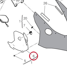Cover cruscotto 4601S181A — réf. 4601S181A | Ducati Store