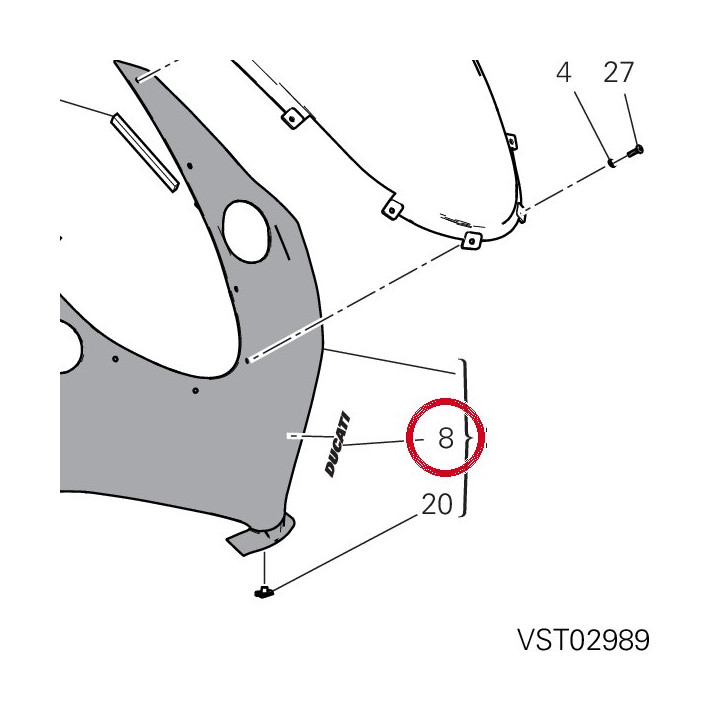 Decalcomanie Ducati — réf. 4381N241A | Ducati Store