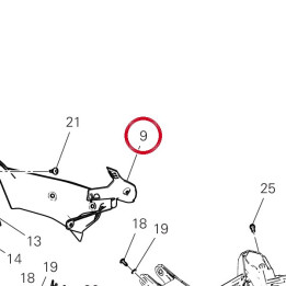 Couvercle capot gauche — réf. 4601R801A | Ducati Store