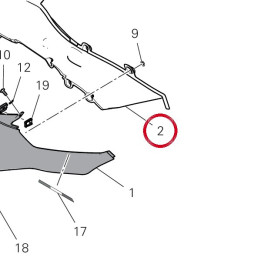 Panneau lateral droit — réf. 4601R741A | Ducati Store