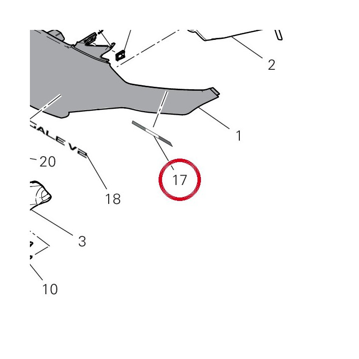 Decalcomanie drapeau — réf. 4381N161A | Ducati Store