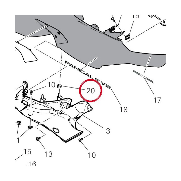 Joint en caoutchouc — réf. 76412441A | Ducati Store