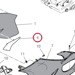 Casquette gauche 4601S291A — réf. 4601S291A | Ducati Store