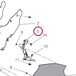 Couvercle gauche cote — réf. 4601S421A | Ducati Store