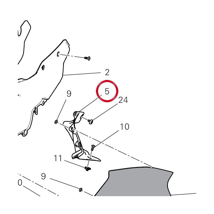 Couvercle gauche cote — réf. 4601S421A | Ducati Store
