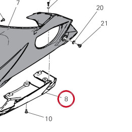 Cache silencieux gauche — réf. 4801I651A | Ducati Store
