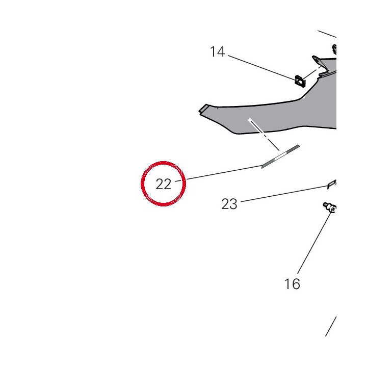 Decalco bandiera fianch — réf. 4381N171A | Ducati Store