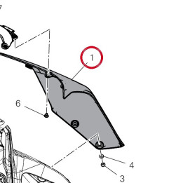 Panneau lateral gauche — réf. 48217481AA | Ducati Store