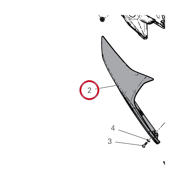 Panneau lateral droit — réf. 48217501AA | Ducati Store