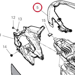 Support caches lateraux — réf. 48217561A | Ducati Store