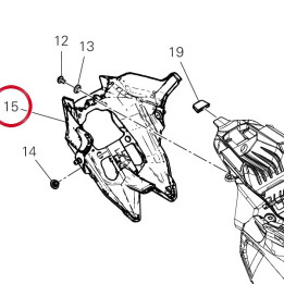 Under seat cover rear 2102 — réf. 48217601A | Ducati Store