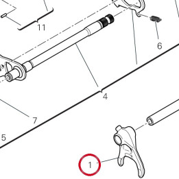 Fourche engrenement 5Ème — réf. 18010591A | Ducati Store
