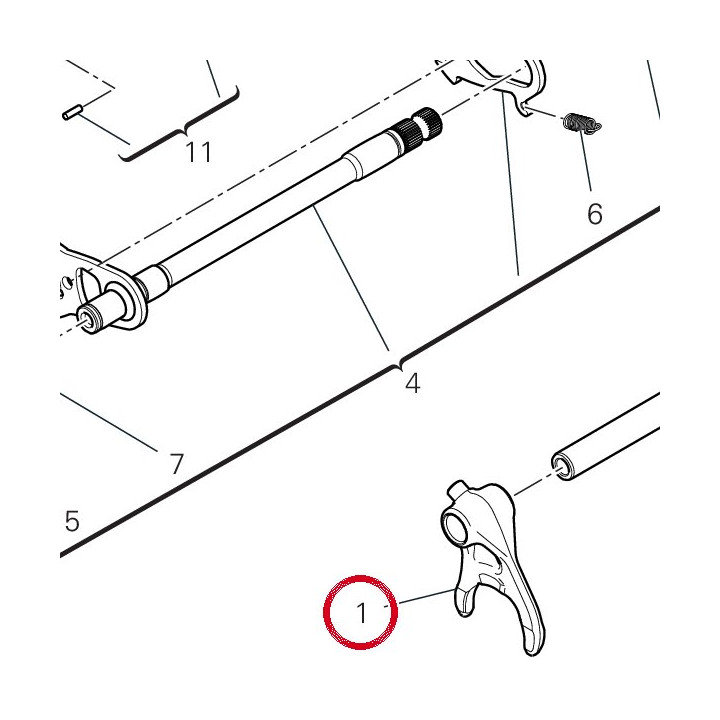 Fourche engrenement 5Ème — réf. 18010591A | Ducati Store