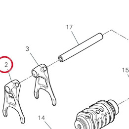 Fourche engrenement 1Ème — réf. 18010611A | Ducati Store